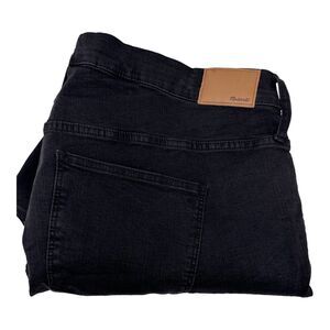 Madewell Jeans Women's 36 Black 9' High Rise Skinny Stretch Raw Hem Fit‎ 44x28